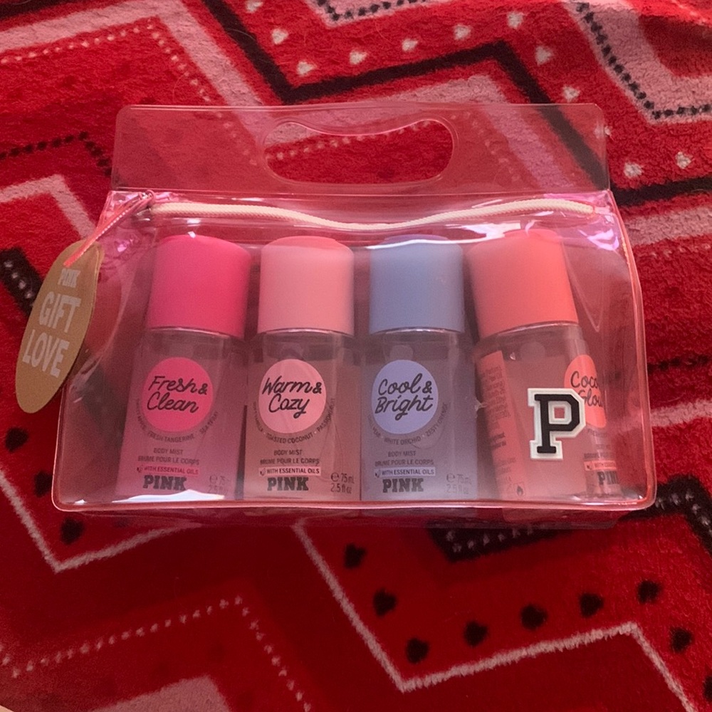 Victoria Secret Pink body mist set